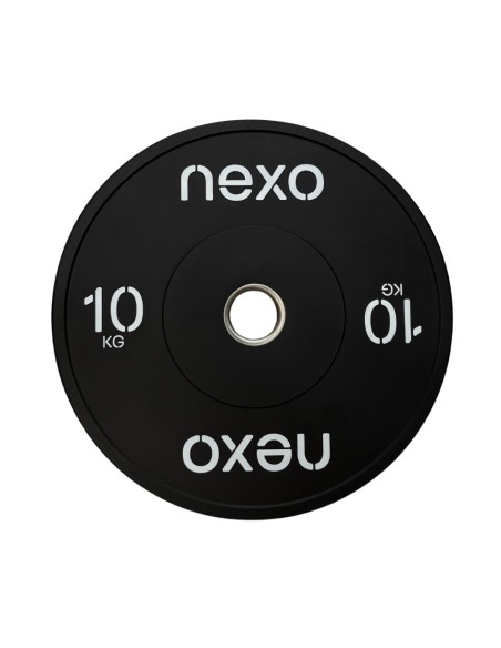 Disco Olímpico Bumper NEXO Negro | Fit and Cross