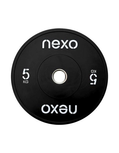 Disco Olímpico Bumper NEXO Negro | Fit and Cross