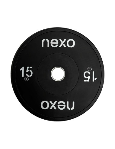 Disco Olímpico Bumper NEXO Negro | Fit and Cross