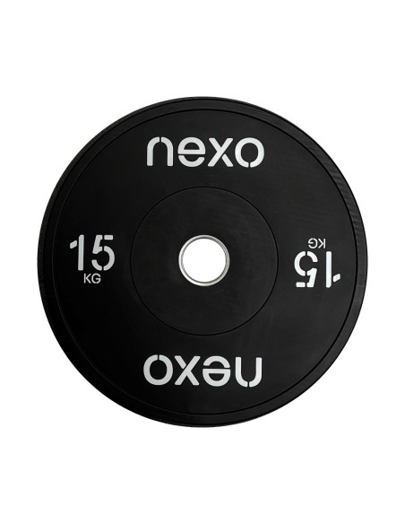 Disco Olímpico Bumper NEXO Negro | Fit and Cross
