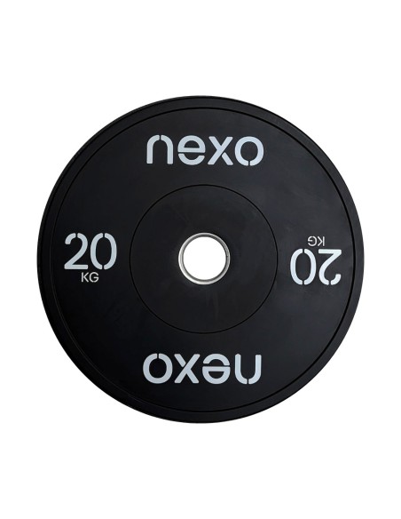 Disco Olímpico Bumper NEXO Negro | Fit and Cross