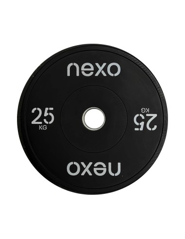 Disco Olímpico Bumper NEXO Negro | Fit and Cross