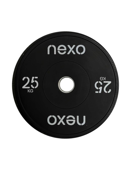 Disco Olímpico Bumper NEXO Negro | Fit and Cross